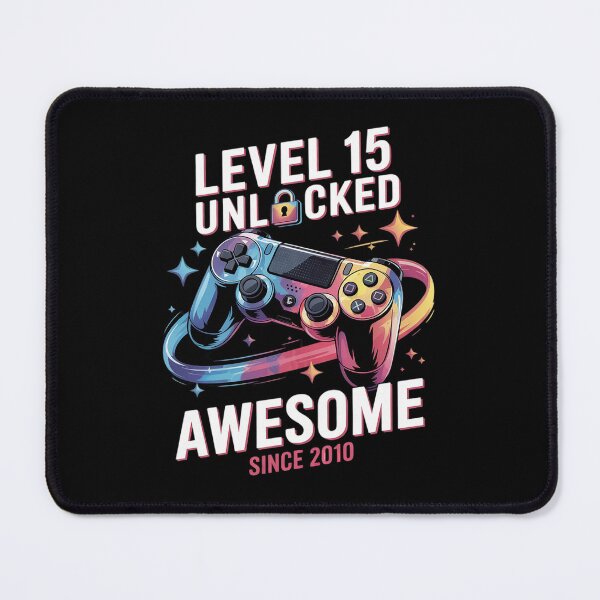 Item preview, Level 15 Unlocked Awesome Since 2010 15th Birthday Gaming designed and sold by GGrizeldaRivas.