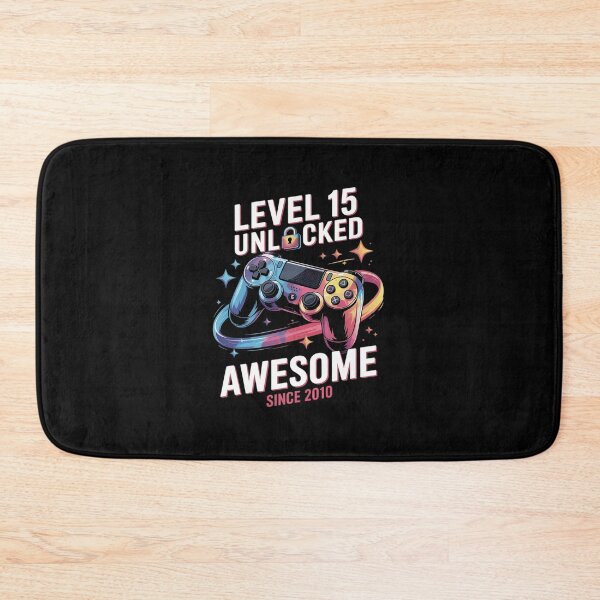 Item preview, Level 15 Unlocked Awesome Since 2010 15th Birthday Gaming  designed and sold by GGrizeldaRivas.