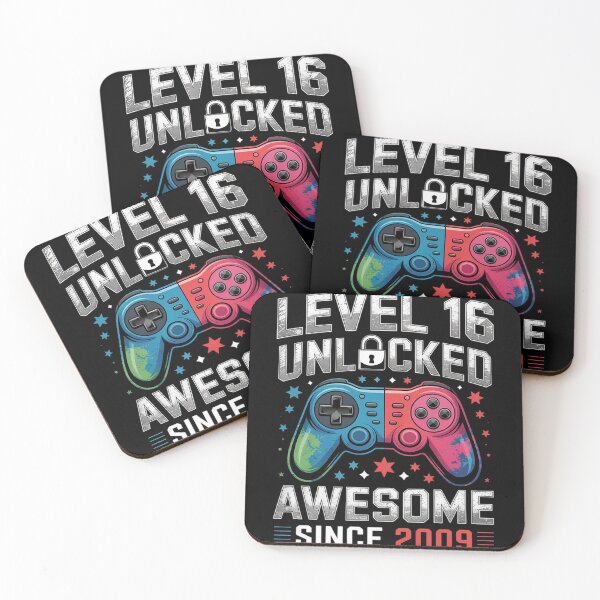 Item preview, Level 16 Unlocked Awesome Since 2009 16th Birthday Gaming  designed and sold by GGrizeldaRivas.