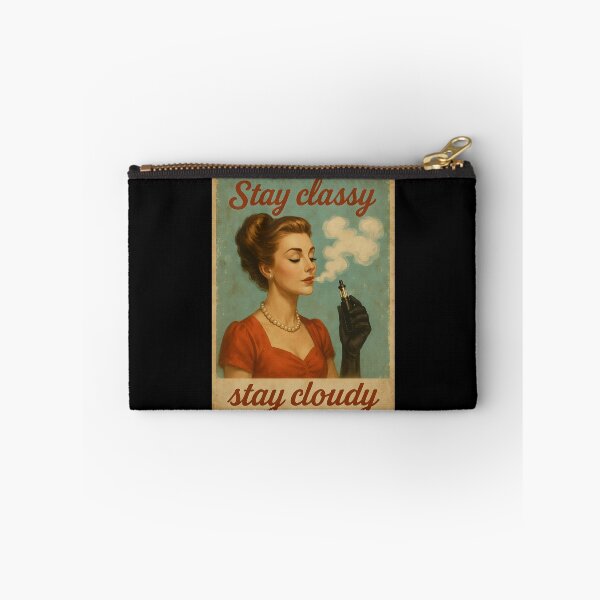 Item preview, Stay Classy Stay Cloudy – Vintage 50s Vape Poster Design designed and sold by House of Taste Vape Designs.