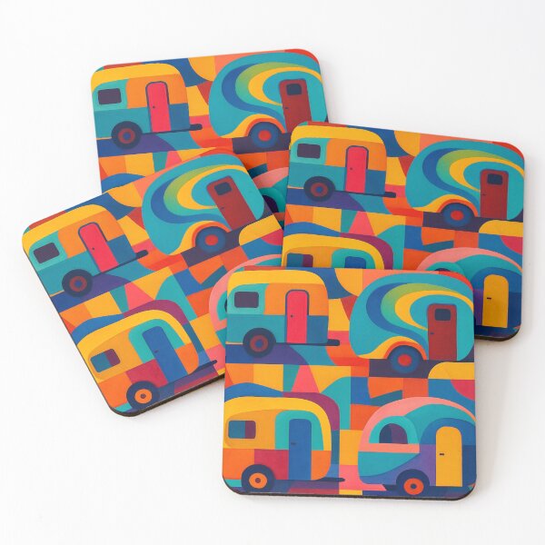 Item preview, Abstract Caravans designed and sold by MissBandBruno.