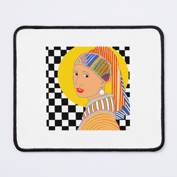 Item preview, Girl With A Pearl Earring' In My Style designed and sold by AgentJerichoArt.