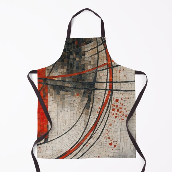 Item preview, Vivid Red and Black Mosaic Abstract – Geometric Modern Wall Art (Art 2) designed and sold by WittyUnknown.