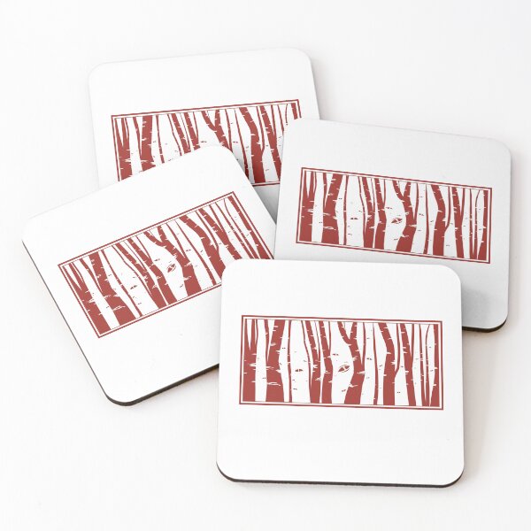 Item preview, Red birch trees designed and sold by HistoryShop0.