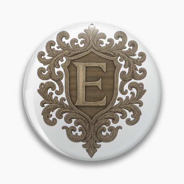 Item preview, Gothic Monogram E – Heraldic Crest designed and sold by SprineO.