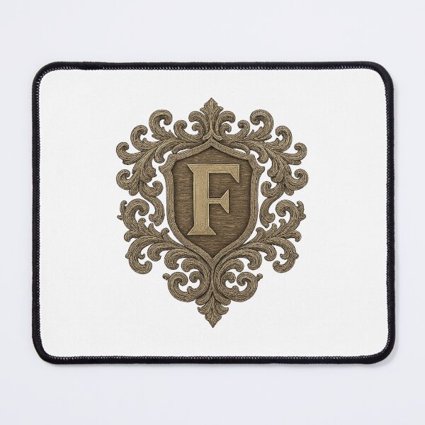 Item preview, Gothic Monogram F – Heraldic Crest designed and sold by SprineO.
