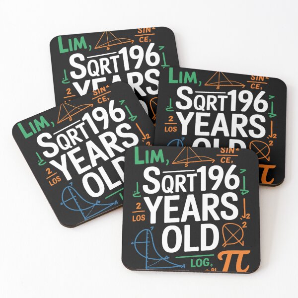 Item preview, Square Root Of 196 14th Birthday 14 Year Old Math Bday  designed and sold by GGrizeldaRivas.