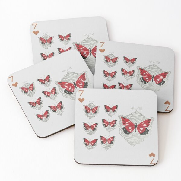 Item preview, Metamorphosis of the Heart – The Seven of Hearts designed and sold by Ateliê dos Naipes .