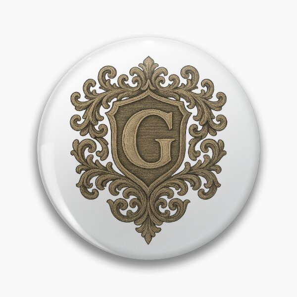 Item preview, Gothic Monogram G – Heraldic Crest designed and sold by SprineO.