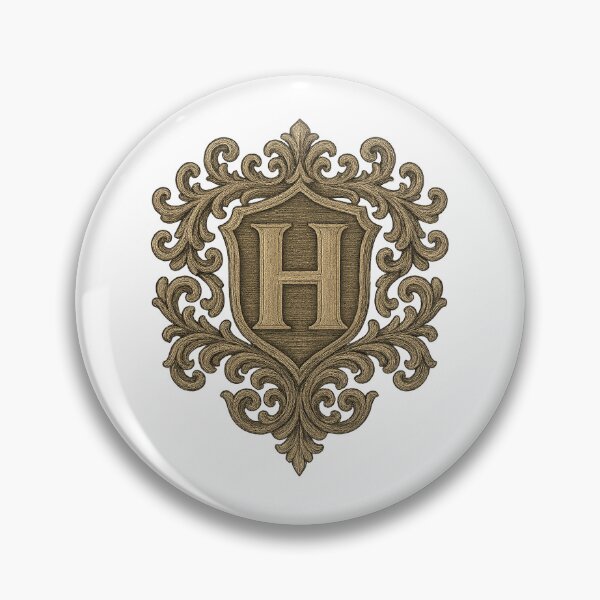 Item preview, Gothic Monogram H – Heraldic Crest designed and sold by SprineO.
