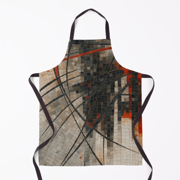 Item preview, Vivid Red and Black Mosaic Abstract – Geometric Modern Wall Art (Art 3) designed and sold by WittyUnknown.
