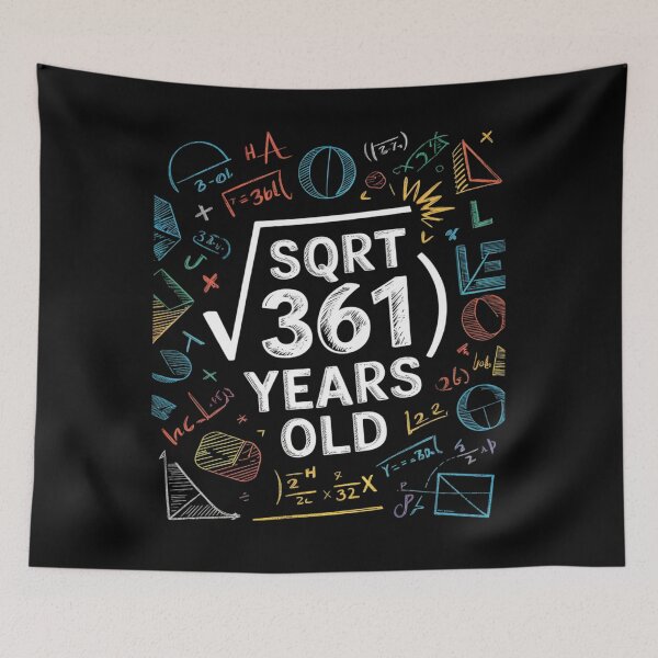 Item preview, Square Root Of 361 19th Birthday 19 Year Old Math Bday  designed and sold by GGrizeldaRivas.