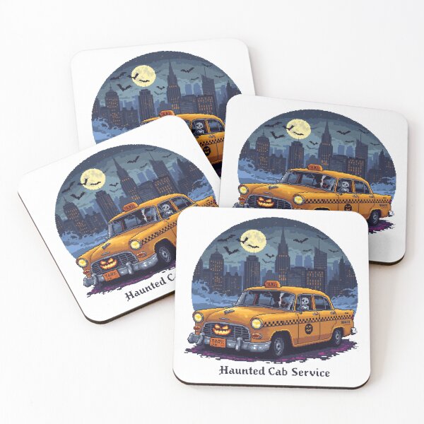 Item preview, Halloween New York Taxi - Pixel Art designed and sold by Pixel-States.