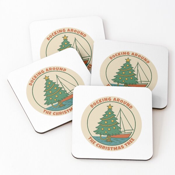 Item preview, Docking Around The Christmas Tree - Xmas Festive Sailing Cartoon For Sailors designed and sold by WildeAboutTees.