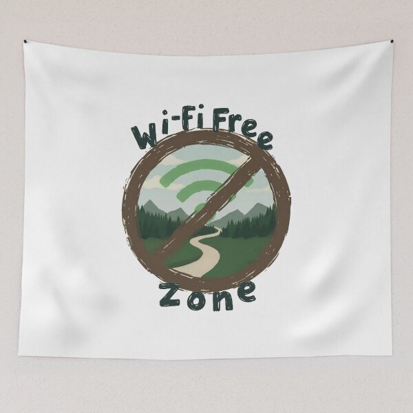 Item preview, Wi-Fi Free Zone - Trail Digital Detox designed and sold by sharifex.