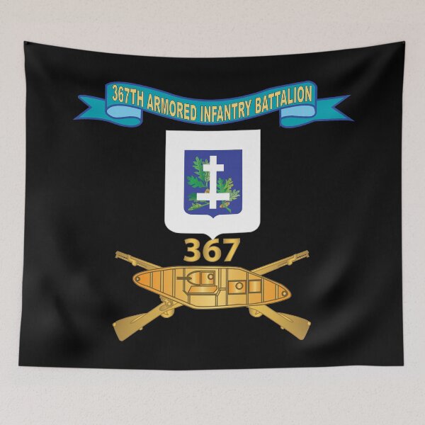Item preview, Army - 367th Armored Infantry Battalion w Br - DUI - Ribbon - WWII Era AIB Branch X 300 designed and sold by Military Insignia Products.