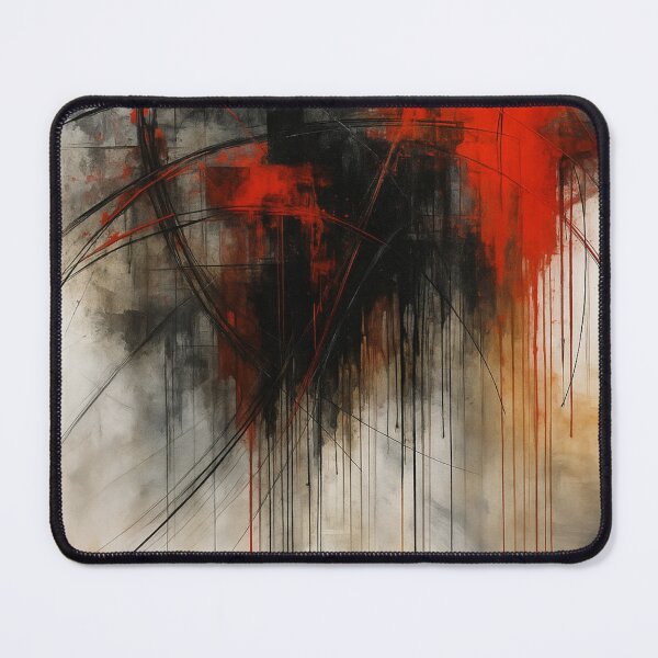 Item preview, Red and Black Abstract Expression – Dynamic Modern Wall Art (Art 1) designed and sold by WittyUnknown.
