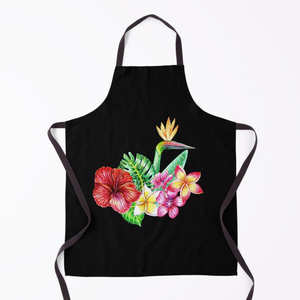 Item preview, Finelinear drawing bouquet of tropical flowers and leaves designed and sold by MartaHorodniczy.