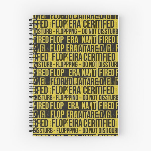 Item preview, Certified Flop Era | Caution Tape Typo Pattern designed and sold by DailyVibesMerch.