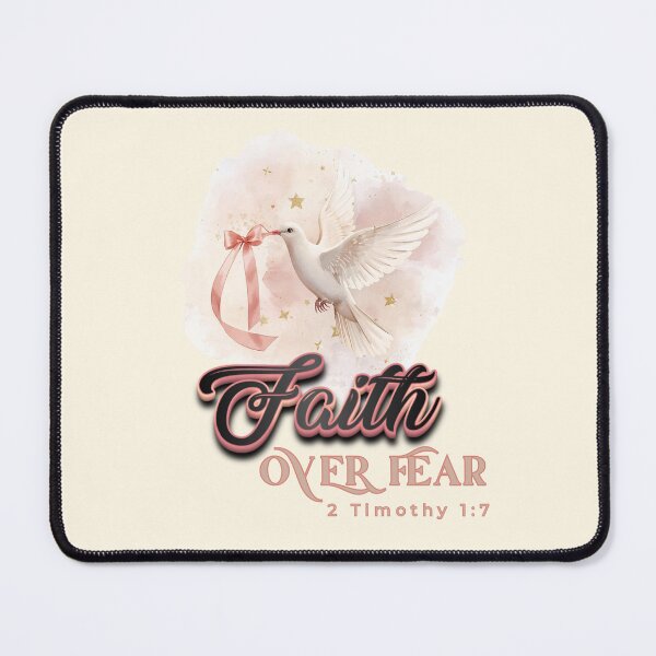 Item preview, Faith Over Fear – 2 Timothy 1:7 | Elegant Christian Dove Art in Coquette Pastel Style | Inspirational Bible Verse Design designed and sold by AmenAlways.