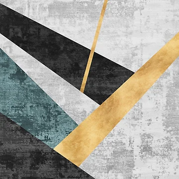 Artwork thumbnail, Teal Gold Rift by Bold INK
