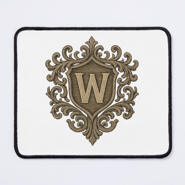 Item preview, Gothic Monogram W – Heraldic Crest designed and sold by SprineO.