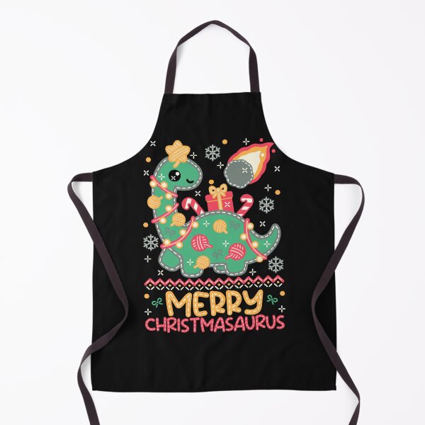 Item preview, Merry Christmasaurus Ugly Christmas sweater stitching designed and sold by NemiMakeit.