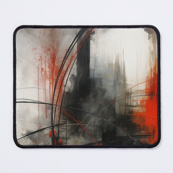 Item preview, Red and Black Abstract Expression – Dynamic Modern Wall Art (Art 2) designed and sold by WittyUnknown.