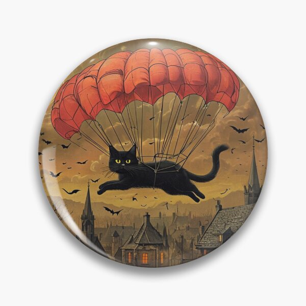 Item preview, Parachuting Cat designed and sold by M-Y-A-R-T-.