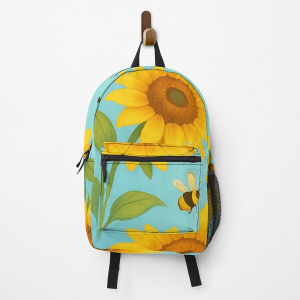 Item preview, sunflowers with bees and butterfly designed and sold by GUNAPRIYAA.