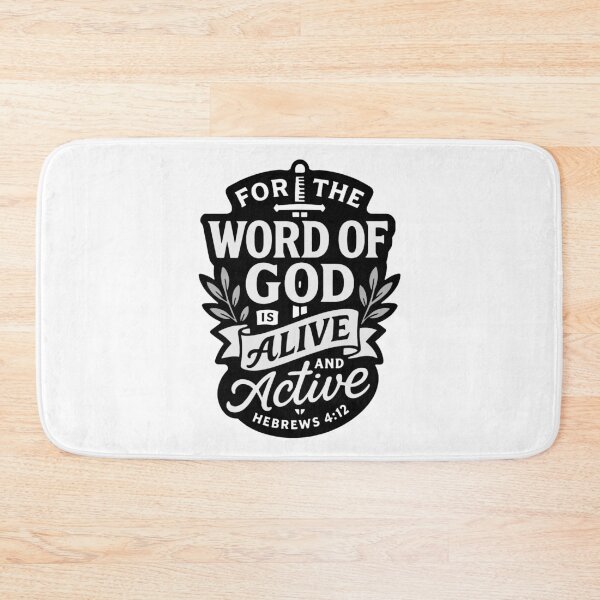Item preview, Hebrews 4:12 For The Word of God is Alive and Active designed and sold by plushism.