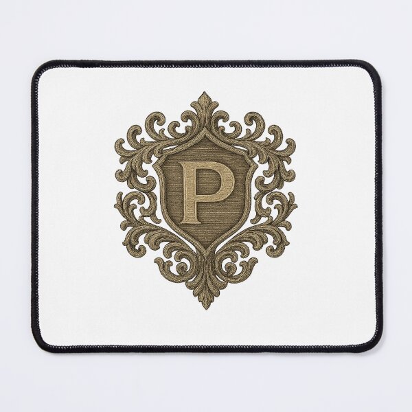 Item preview, Gothic Monogram P – Heraldic Crest designed and sold by SprineO.