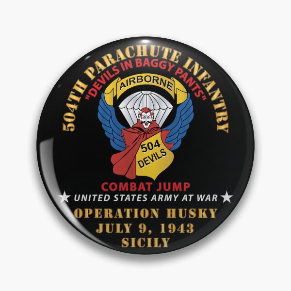 Item preview, Army - 504th Infantry Regiment - Operation Husky, Sicily, July 9, 1943 X 300 designed and sold by Military Insignia Products.