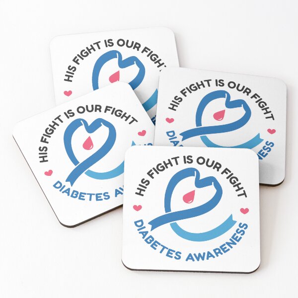 Item preview, His Fight Is Our Fight – Diabetes Awareness designed and sold by HandicraftArt.