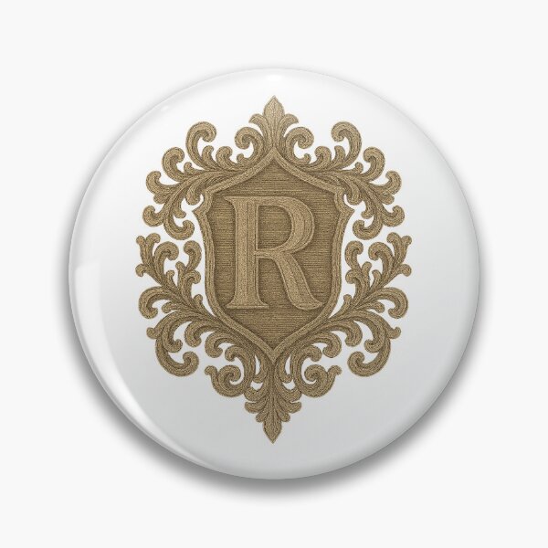 Item preview, Gothic Monogram R – Heraldic Crest designed and sold by SprineO.