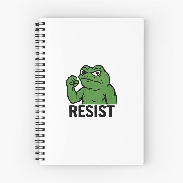 Item preview, Resist Frog – Symbol of Peaceful Protest and Defiance | Portland Protest Art designed and sold by BlueArtsLand.