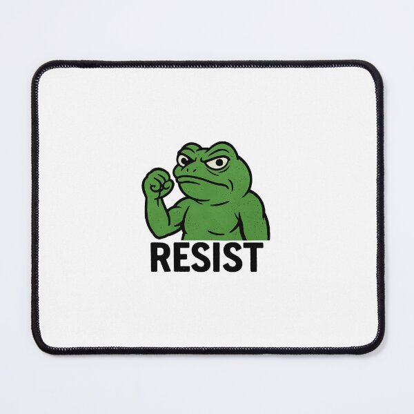 Item preview, Resist Frog – Symbol of Peaceful Protest and Defiance | Portland Protest Art designed and sold by BlueArtsLand.