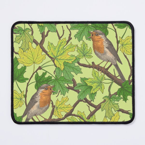 Item preview, Robins in maple tree designed and sold by Katerina Mitkova Kirilova.