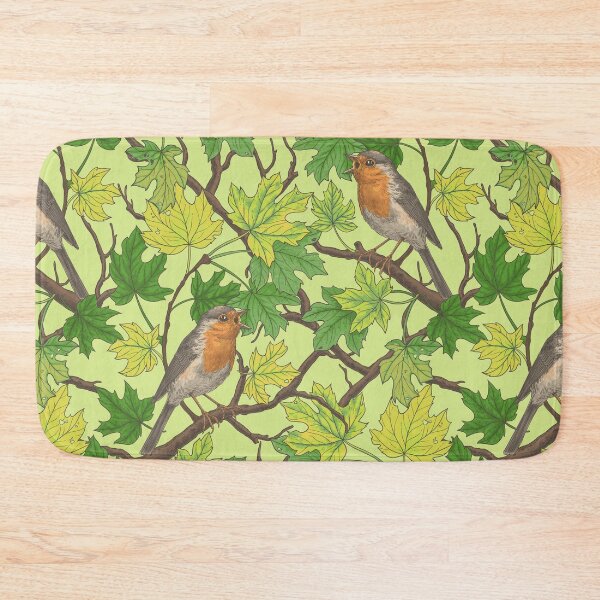 Item preview, Robins in maple tree designed and sold by Katerina Mitkova Kirilova.