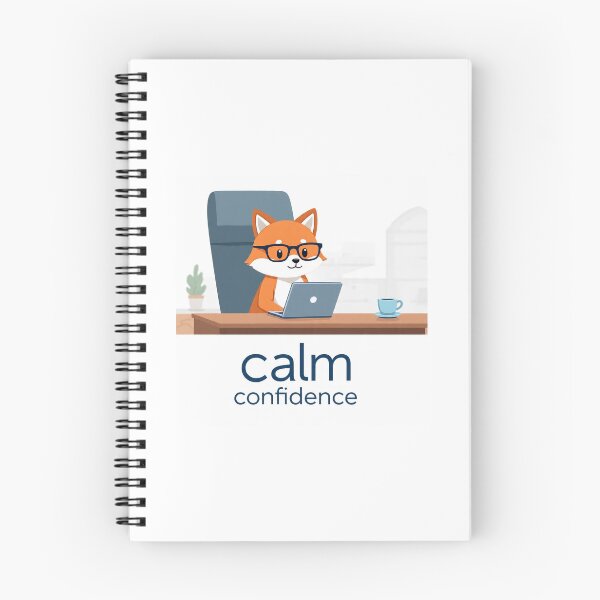 Item preview, Cute Fox Working From Office – Calm Confident Animal Art designed and sold by CuteDesignsByThinkingBeyond.