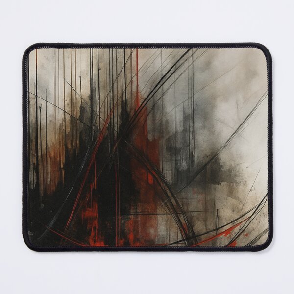 Item preview, Red and Black Abstract Expression – Dynamic Modern Wall Art (Art 3) designed and sold by WittyUnknown.
