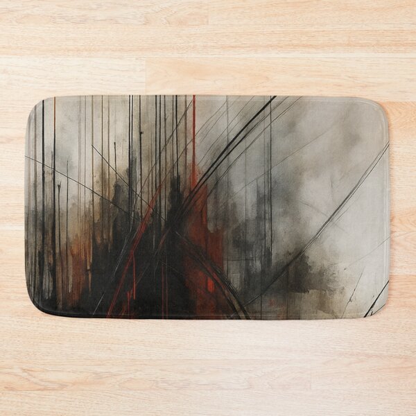 Item preview, Red and Black Abstract Expression – Dynamic Modern Wall Art (Art 3) designed and sold by WittyUnknown.