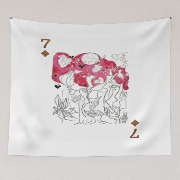 Item preview, Dream Orchard – The Seven of Diamonds designed and sold by Ateliê dos Naipes .