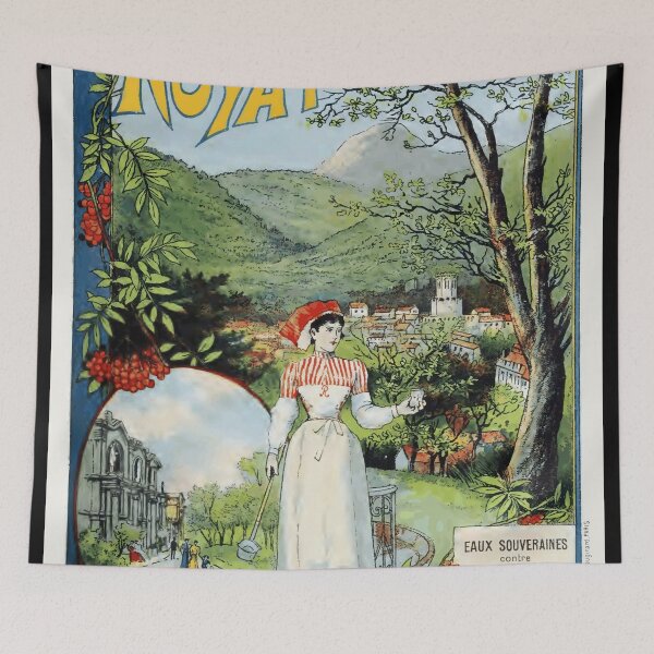 Item preview, Vintage Art Nouveau Poster | Royat Spa Town France | Chemins de Fer PLM Railway | Early 20th Century Travel Art designed and sold by artofuniverse.