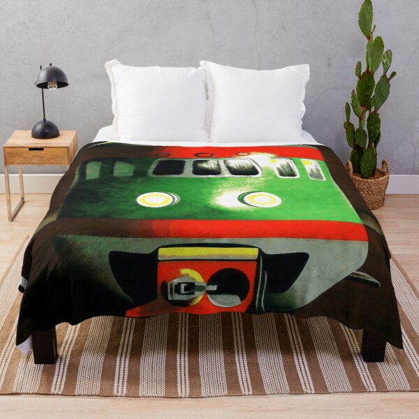 Item preview, Vintage Train Art Poster | Mid-20th Century Style | Retro Travel Decor | Green & Red Railway Wall Art | Noord Zuid Design designed and sold by artofuniverse.