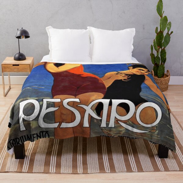 Item preview, Vintage Pesaro Italy Poster | Seaside Resort Art Nouveau Style | Summer 1910 Travel Print | Early 20th Century Decor designed and sold by artofuniverse.