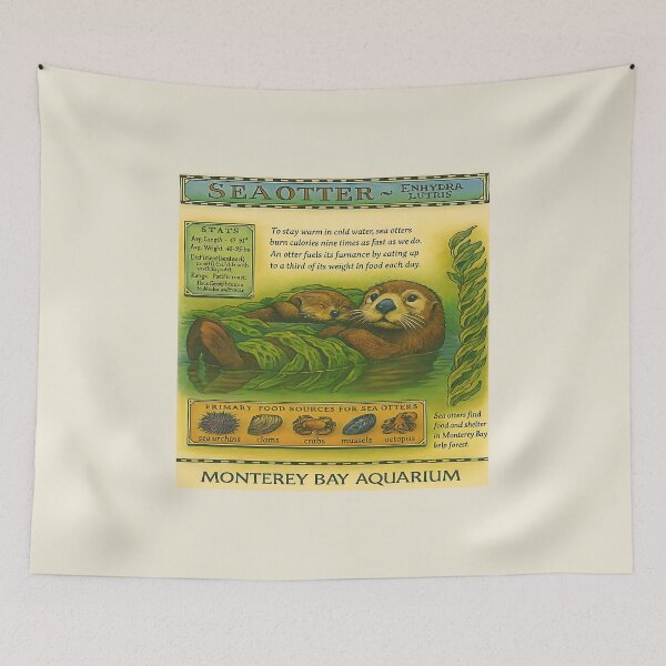 Item preview, Sea Otters Monterey Bay Aquarium designed and sold by gear-posters.