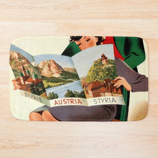 Item preview, Vintage Steiermark Travel Poster | Art Deco & Modernist Style | Mid-20th Century Austria Tourism | Elegant Wall Art designed and sold by artofuniverse.