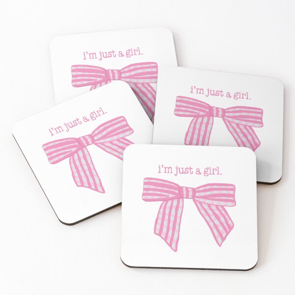 Item preview, "I’m Just a Girl” – Cute Bow Illustration designed and sold by Naine  M..