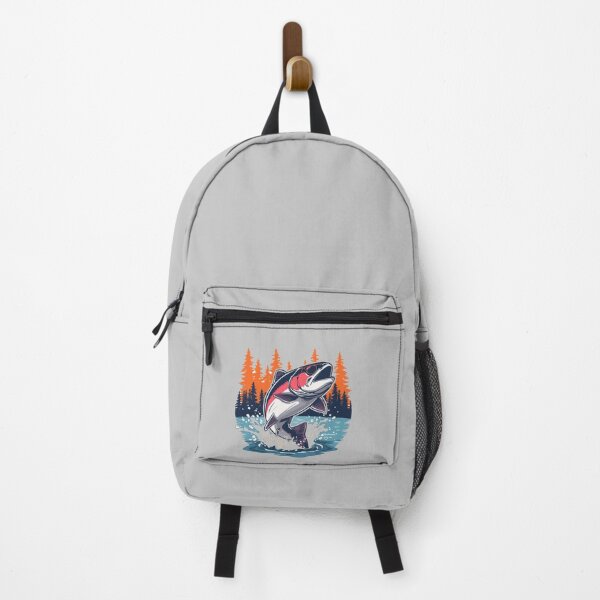 Item preview, Funny Humpy Salmon Cartoon – Cool Fish with Sunglasses – Fun Vector Design designed and sold by EcoArtTees.